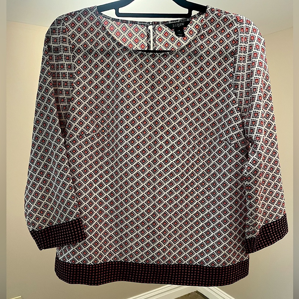 J. Crew Multicolor Blouse